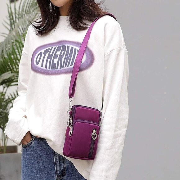 Small Crossbody Wallet Phone Bag Women Mini Crossbody Purse Cell Phone Shoulder - Picture 2 of 8